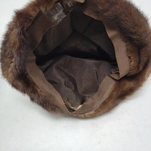Vintage | Mink Fur Brown Unisex Winter Hat - Picture 5 of 8